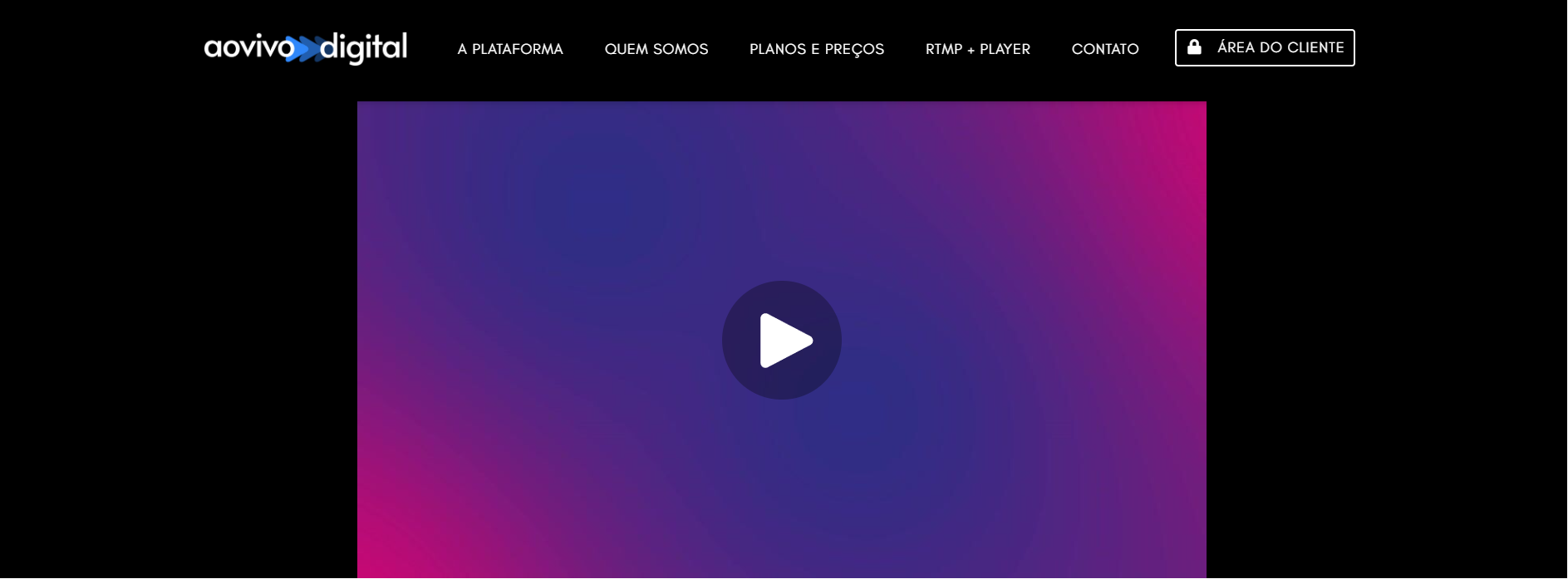 Plataforma AOVIVO.DIGITAL
