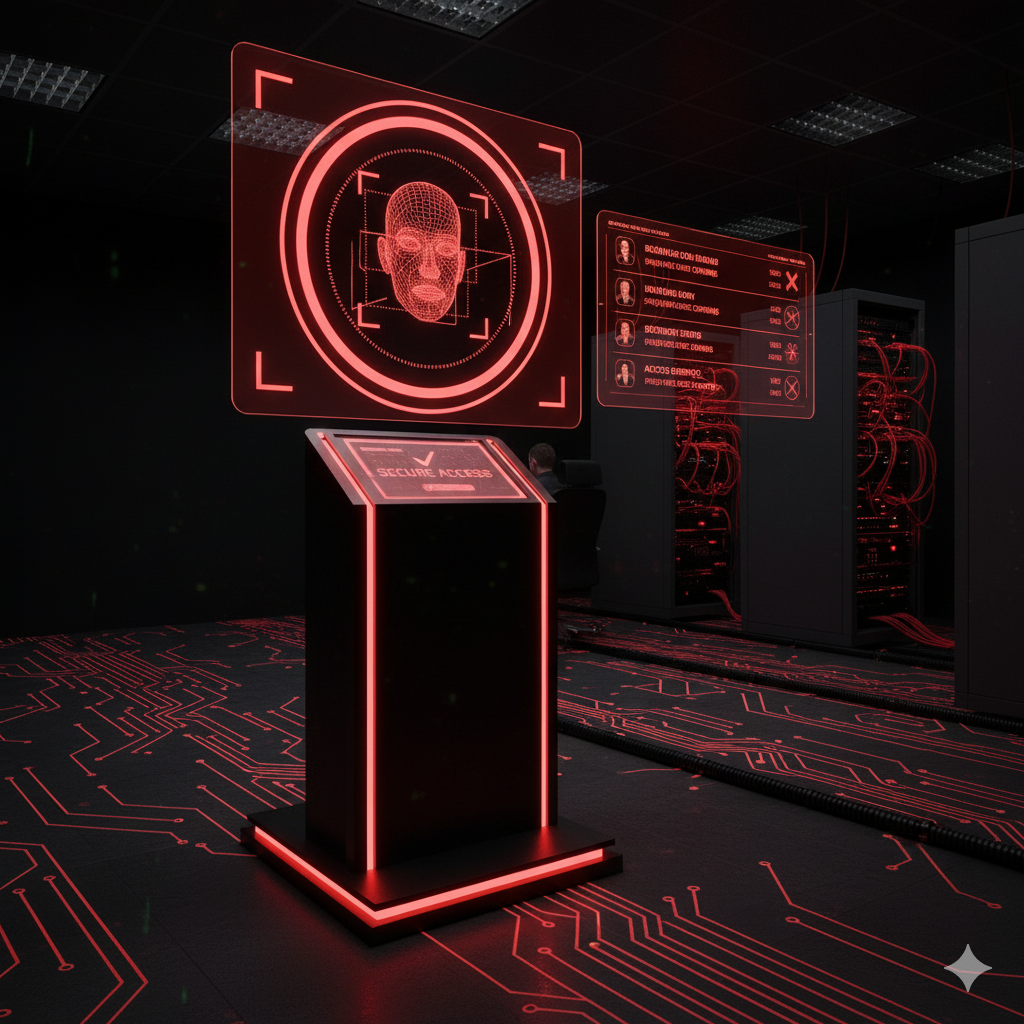 Interface do sistema RFacial em evento